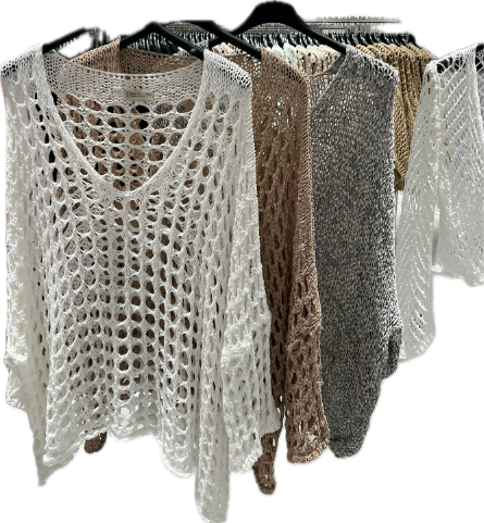 Crochet V-neck Top