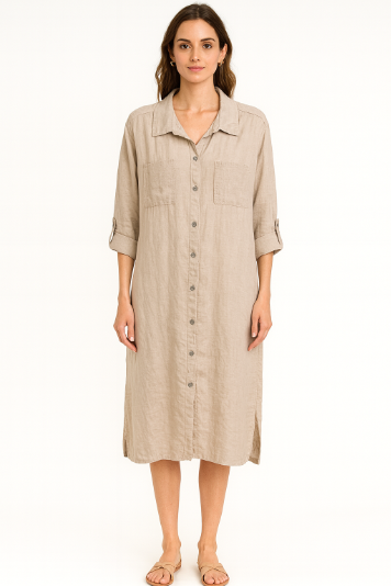 Linen Pocket Dress