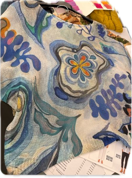 Ocean Mirage Mesh Top