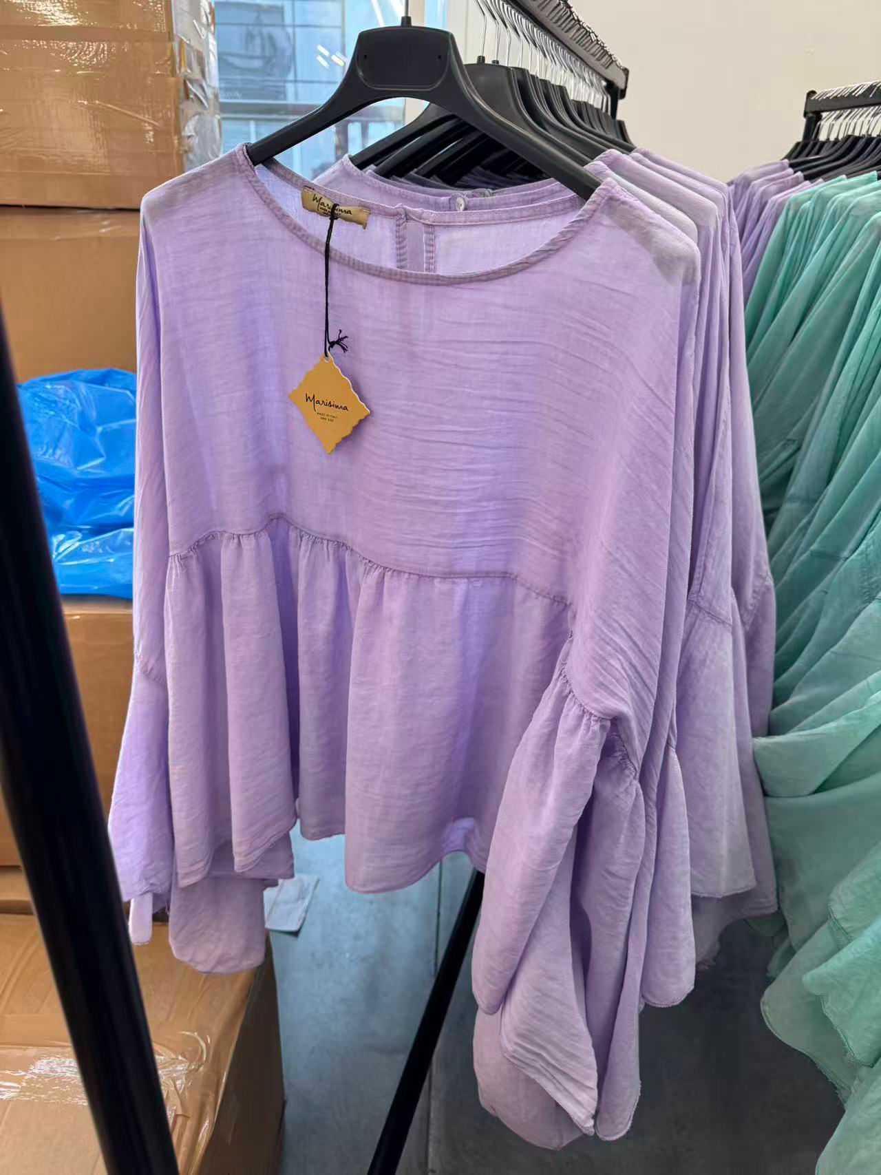 Boho Flowy Tiered Top