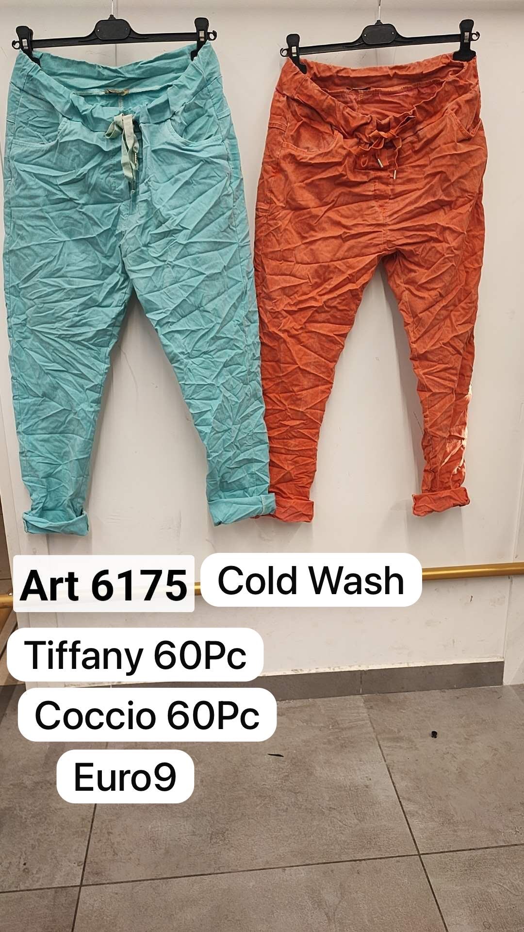 Solid Cold Wash Stretch Pants