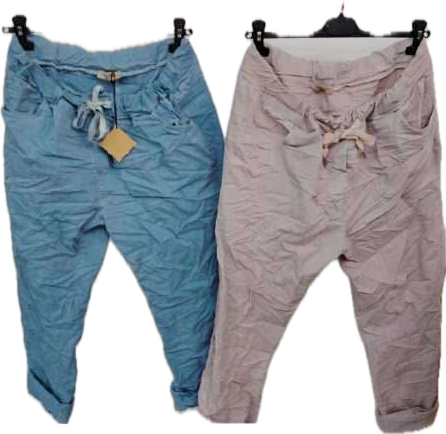 Solid Cold Wash Stretch Pants