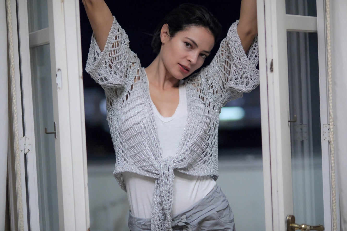 Crochet Tie-Front Top