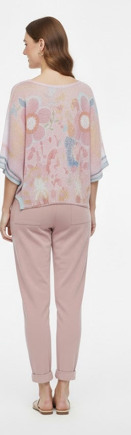 Soft Blossoms Mesh Top