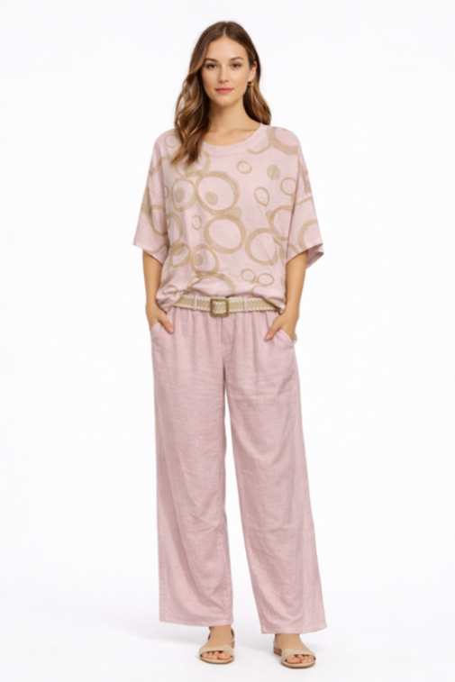 Linen Pants with Belt