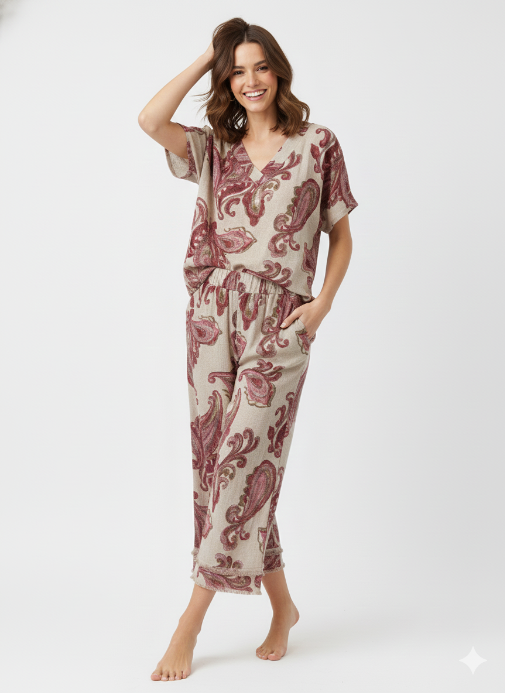 Paisley Gauze Top