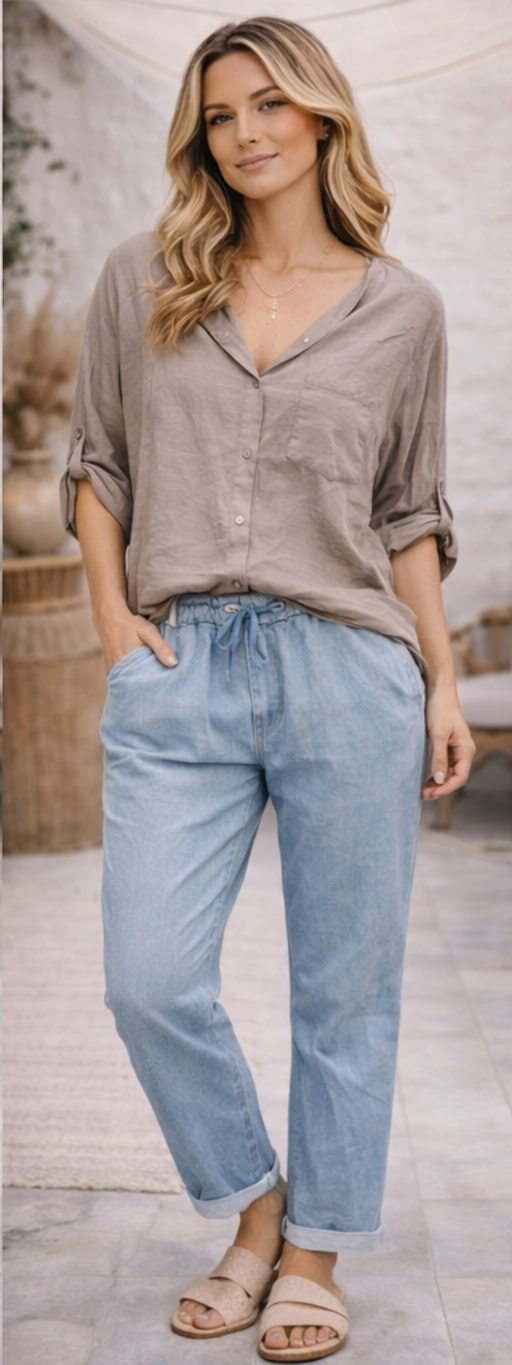 Button shirt with pocket