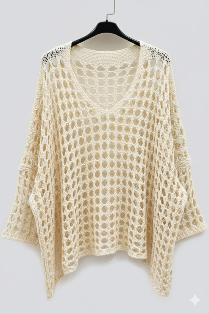 Crochet V-neck Top