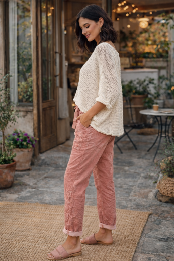 Linen Top-IVORY