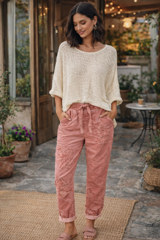 Linen Top-IVORY