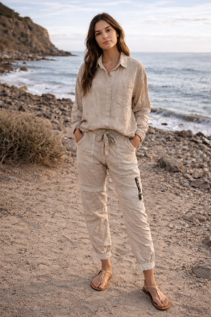 Zipper Stretch Pants
