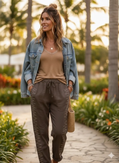 Sequin V-Neck Tank Tops