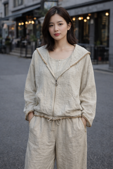 Linen Stitch Hoodie