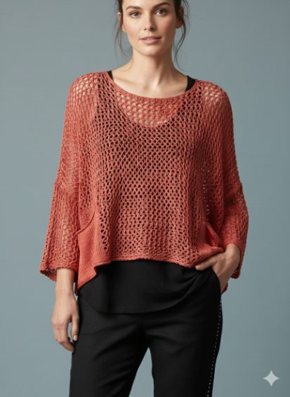 Crochet Double Pocket Top