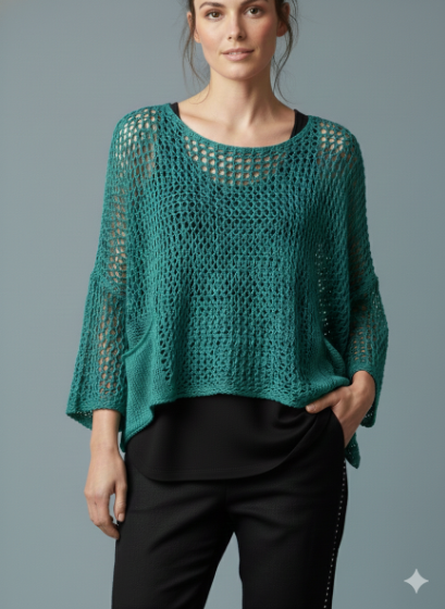 Crochet Double Pocket Top