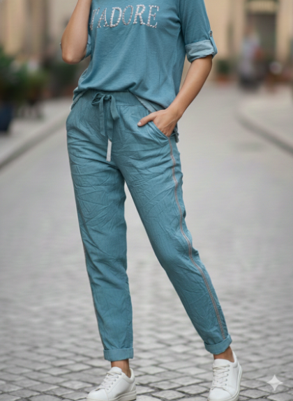 Ribbon Stretch Pants