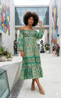 Emerald Fusion Dress