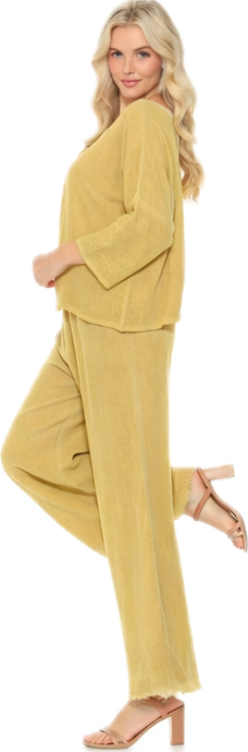 Frayed Gauze Pants