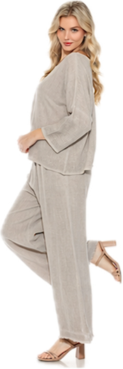 Frayed Gauze Pants