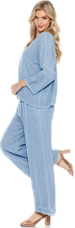 Frayed Gauze Pants