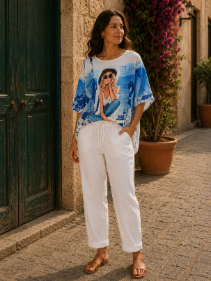 Coastal Daydream Mesh Top