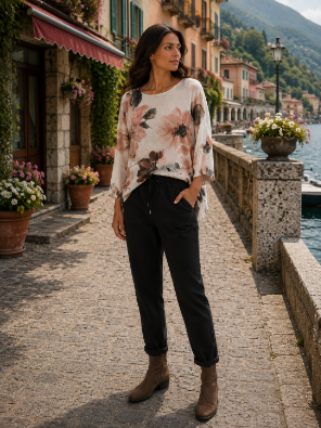 Blush Garden Mesh Top