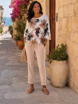 Blush Petal Mesh Top