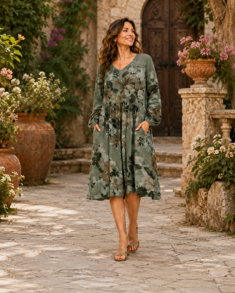 Cloud Wash Pocket Dress