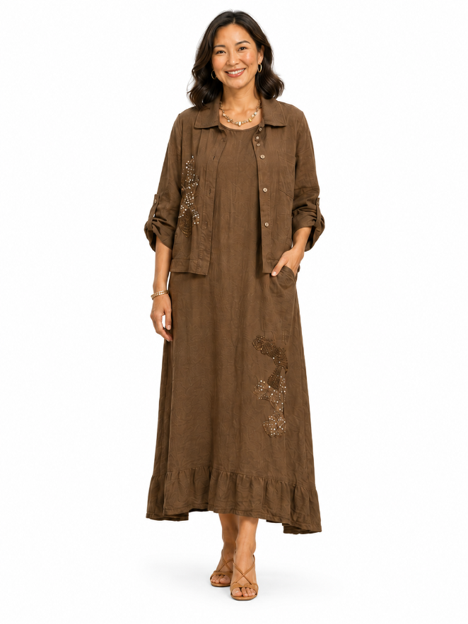 A0230 Sequin Applique Top