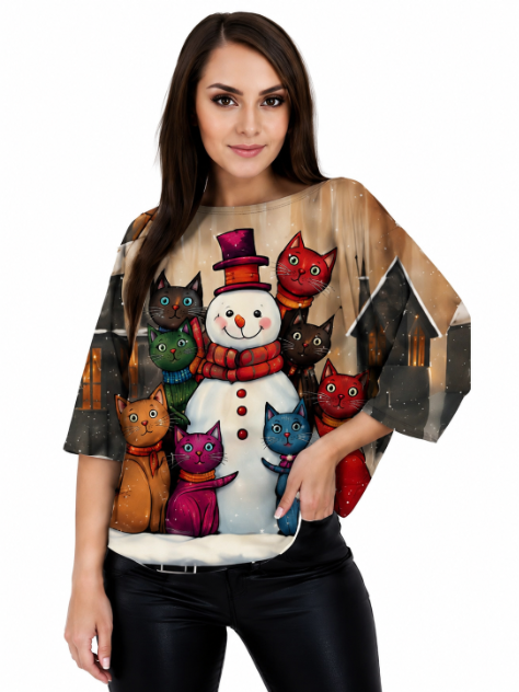 9066- Snowman & Cat Crew