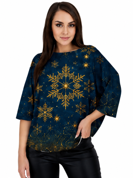 9066- Golden Snowflake