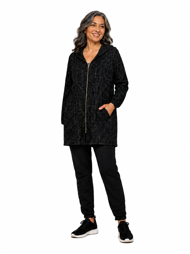 Urban Script Hooded Jacket