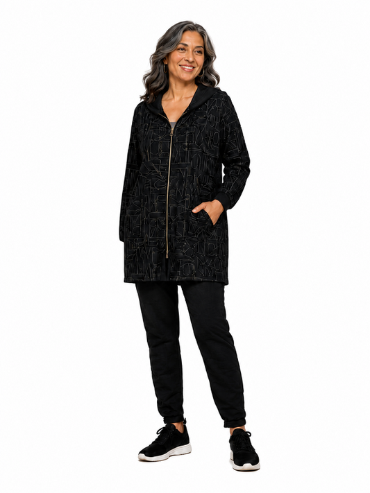 Urban Script Hooded Jacket