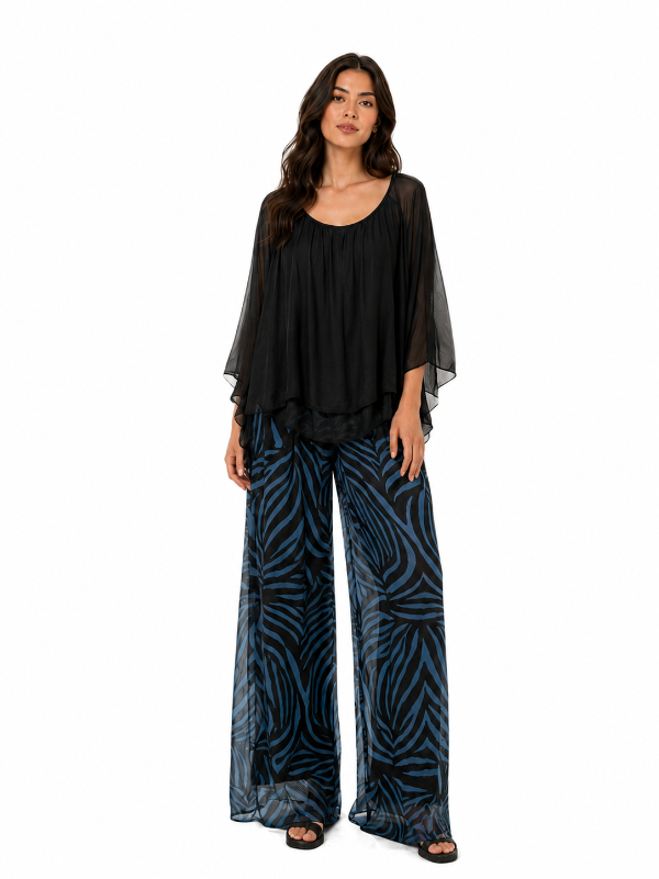 68025  Layered Silk Tunic Top
