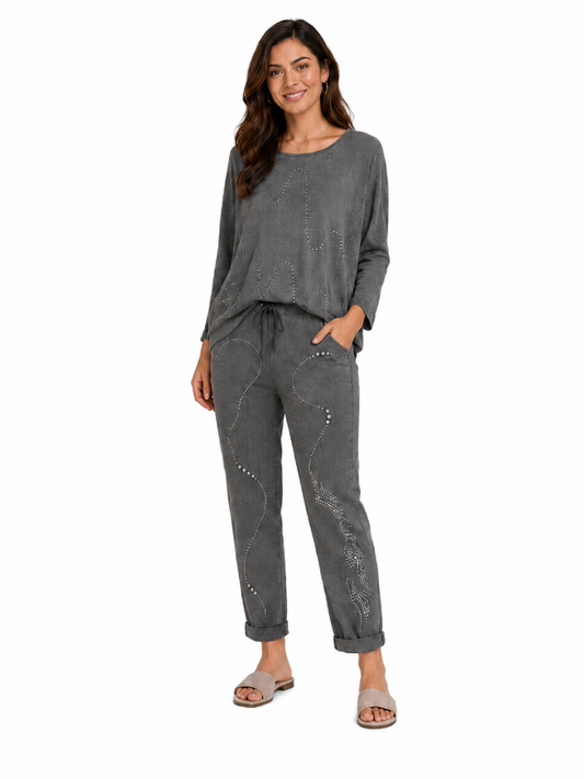 Shimmer Swirl Stretch Pant
