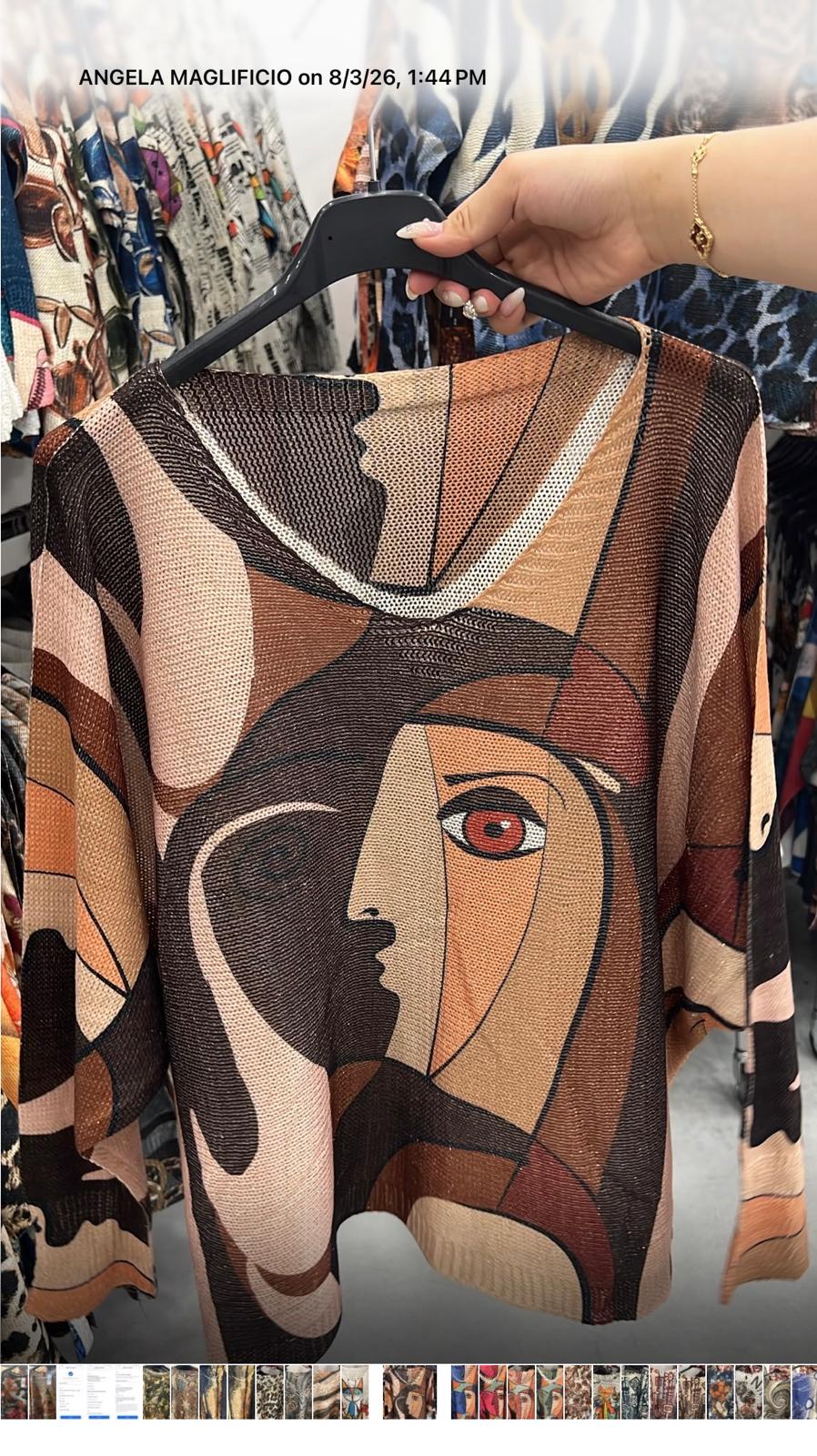 9098 Face Mesh Top